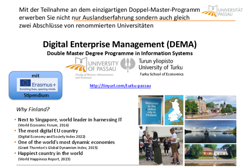 Doppelmaster-Programm DEMA